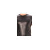 T-shirt simili cuir noir 